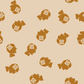craniotomy surgery glyph vector seamless pattern. craniotomy surgery thin illustration