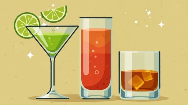 Flat Drink Illustration
