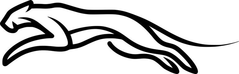 Jumping dolphin line art © Elena