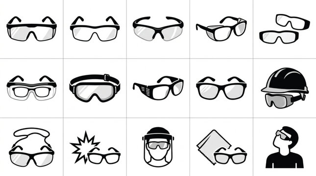 Variety of Glasses and Eyewear Styles.