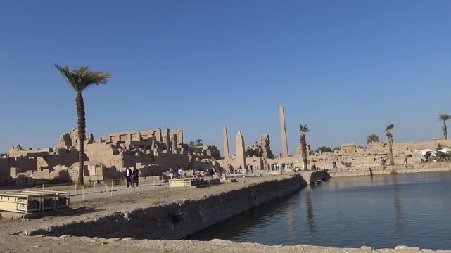 Sacred Lake at Karnak Temple, Luxor, Egypt