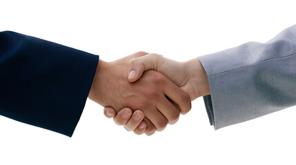 Business handshake between man and woman in suits © Patricia