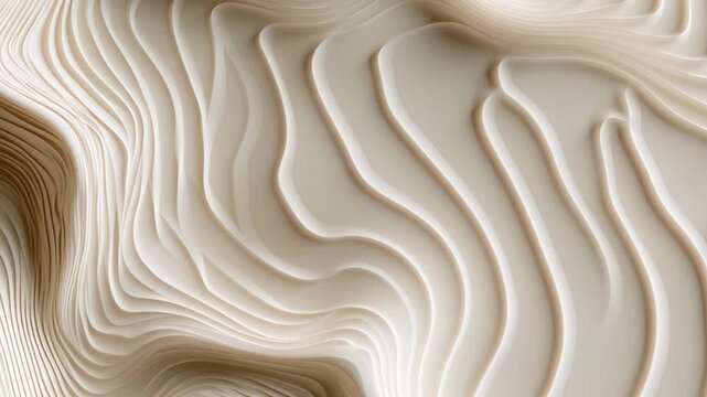 Elegant white topography background with flowing contour lines for branding