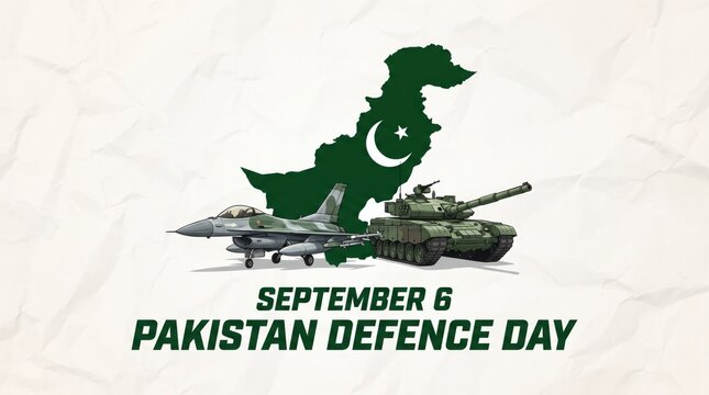 Pakistan Defence Day military celebration graphic