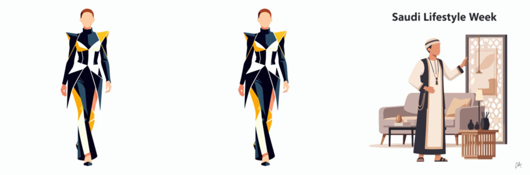 Modern Saudi Fashion Fusion During Lifestyle Week Celebration