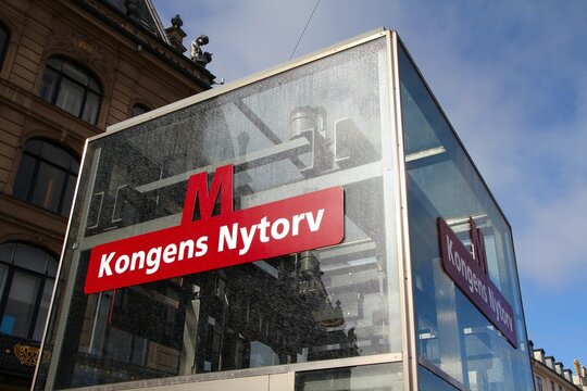 COPENHAGEN, DENMARK - MARCH 11, 2011: Kongens Nytorv metro station in Copenhagen, Denmark.