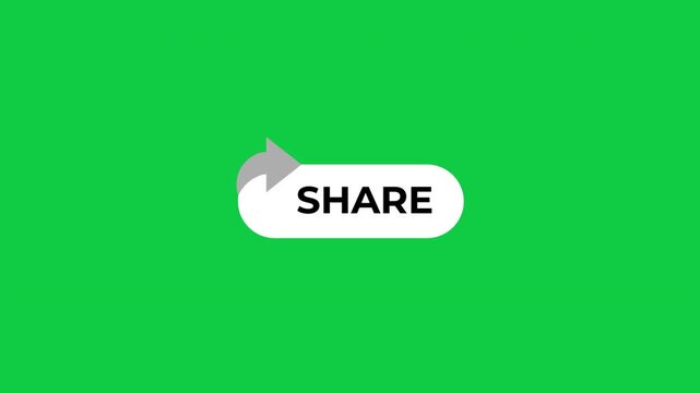Mouse Pointer Clicking Subscribe Button UI Element on Green Screen Loop