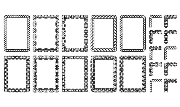 Vintage Calligraphic Interlaced Ornaments and Norse Packaging Vectors