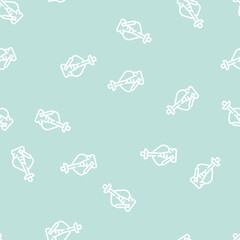 Obraz premium hookah smoking line seamless pattern hookah smoking thin line illustration