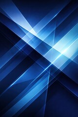 Obraz premium Abstract geometric blue light design.