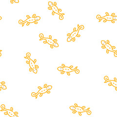 Fototapeta premium lizard animal vector seamless pattern lizard animal sign illustration