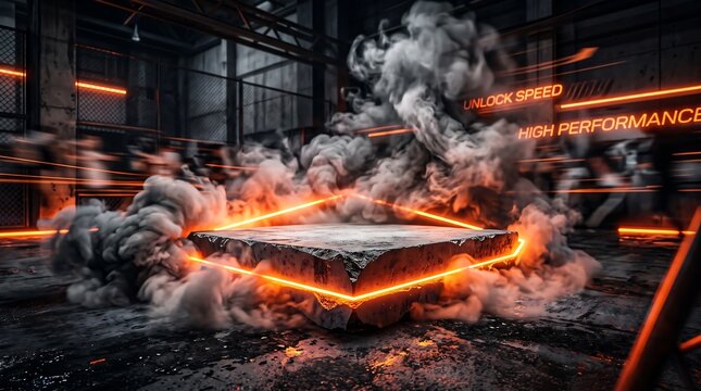 High-performance computer motherboard undergoing thermal stress testing with smoke effects.