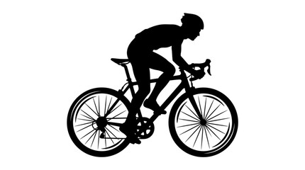 Obraz premium CAD tree lines Tree Cycling silhouette, bicycle rider icon, sports vector, athletic design element vector