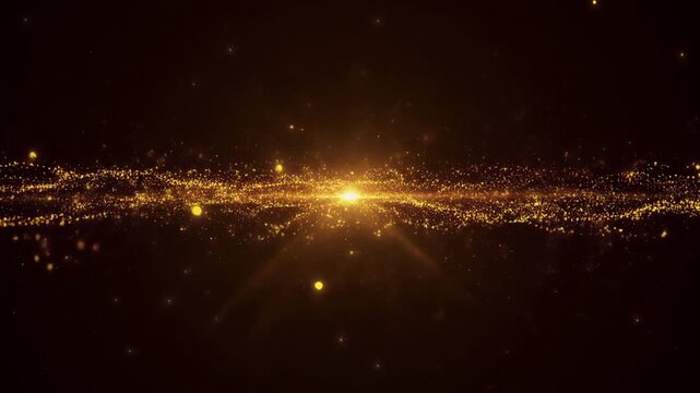 Time-lapse starry sky with glowing celestial clouds and twinkling stars