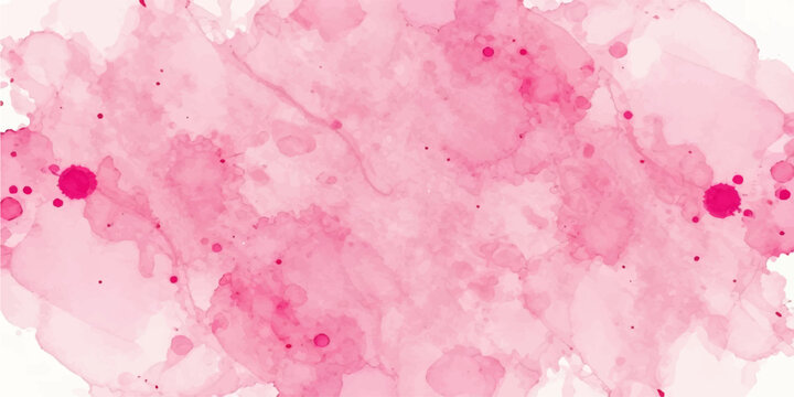 Pink strawberry ice cream background with pastel textured grunge paper pattern, vintage watercolor illustration, retro valentine design wallpaper, rough painted surface