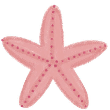 Coloured Pencil Drawn Star Fish