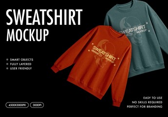Sweatshirt Mockup For Apparel And Branding Design
