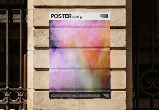 Poster Mockup For Branding And Advertising Design