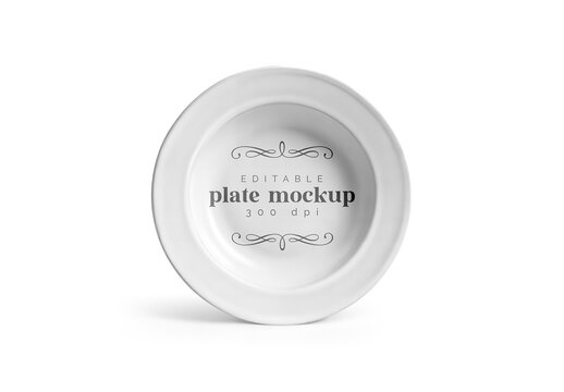 China Plate Mockup Template for Creative Brand Design and Launch