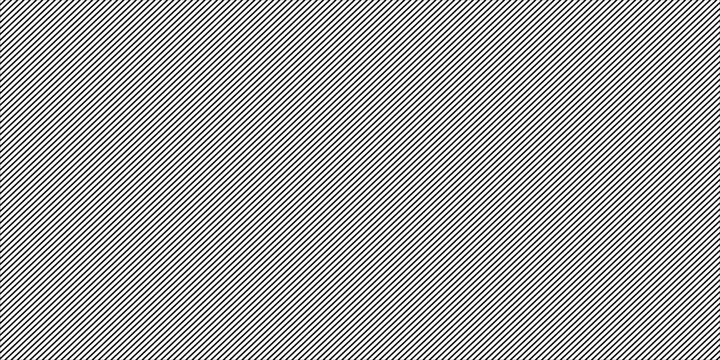 Thin slash line seamless pattern. Repeated fine diagonal lines background. Pinstripe wallpaper. Black and white tilted slanted strip backdrop.Eps10