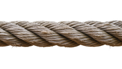 Thick braided natural fiber rope detail © Anneliese