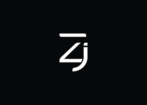 ZJ creative modern lettermark logo for modern branding and corporate identity design