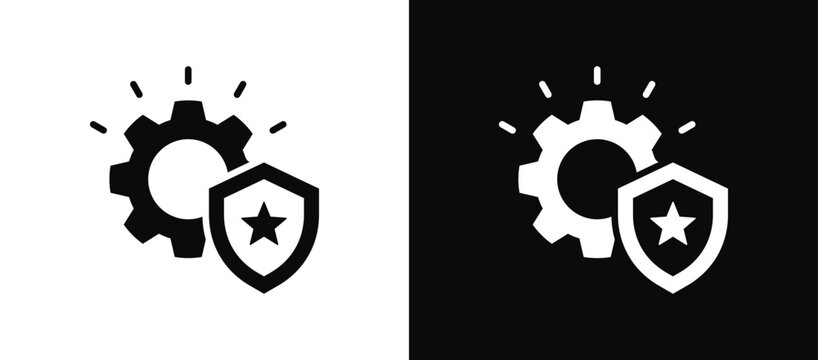 Capability icon set black and white