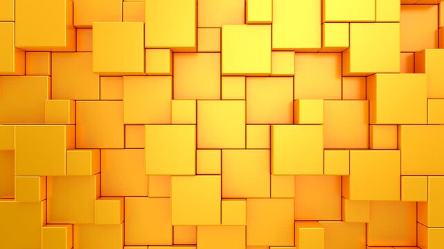 Background of Cubes. Abstract motion, loop, two color, 3d rendering, 4k resolution
