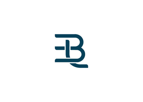 BL creative modern lettermark logo for modern branding and corporate identity design
