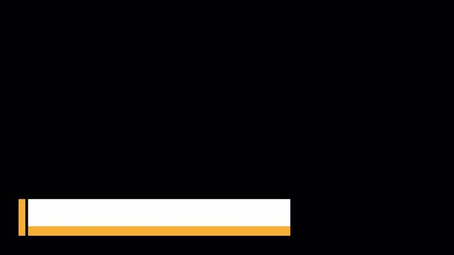 Modern simple lower third motion graphic animation on black background