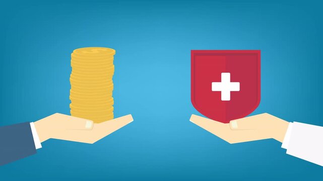 Healthcare and money, 4K animated video