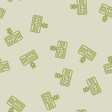 dash cam accessory line seamless pattern dash cam accessory thin line illustration