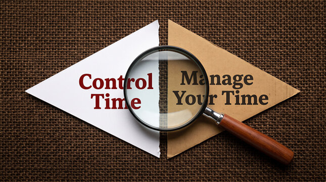 Time Management, Productivity Skills, Work Efficiency, motivational concept encouraging better time control effective planning personal productivity and business success