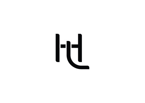 HL creative modern lettermark logo for modern branding and corporate identity design