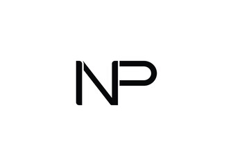 NP creative modern lettermark logo for modern branding and corporate identity design © drawfastpro