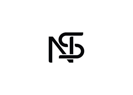 NS creative modern lettermark logo for modern branding and corporate identity design