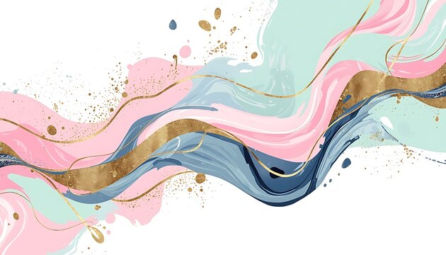 abstract colorful background with waves
