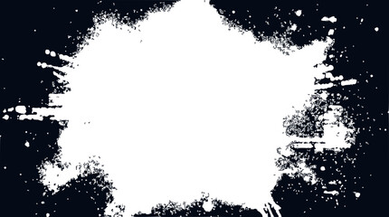 Fototapeta premium White Paint Splatter on Dark Background