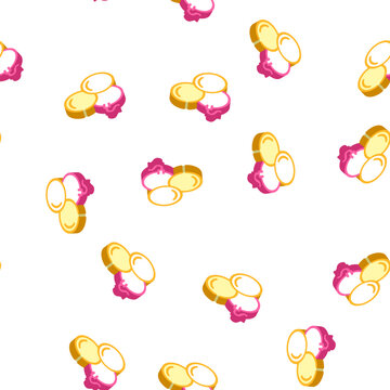 kernels cores isometric seamless pattern. kernels cores sign illustration