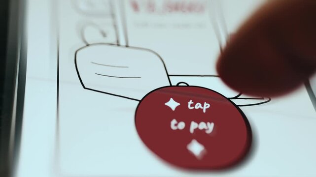 Tap to Pay option being selected to perform a payment