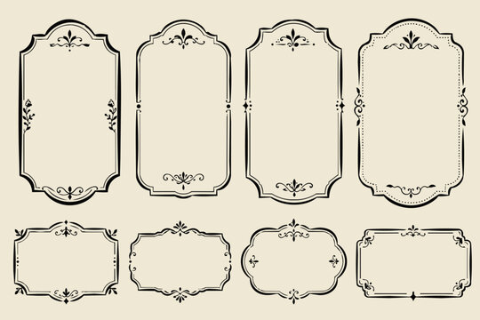 Vintage hand drawn apothecary labels 