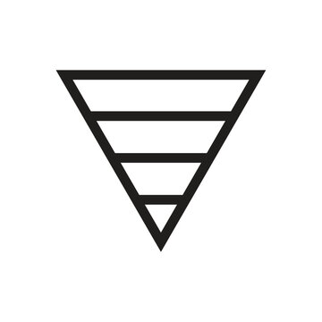 Inverted Pyramid Infographic Vector Design