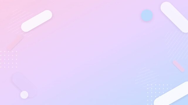 Modern pastel geometric shapes on gradient background creating professional presentation template for corporate slideshows