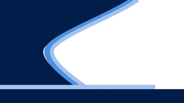 Modern abstract blue and white geometric presentation template providing a professional layout for corporate business slides