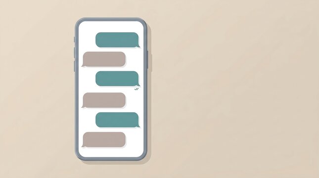 Chat thread with read status on smartphone