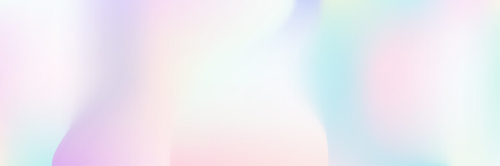 Fototapeta premium Holographic Gradient. Iridescent Background. Violet Soft Texture. Pastel Fluid. Retro Geometric Backdrop. Vintage Foil. Hologram Background. Metal Glitter. Blue Holographic Gradient