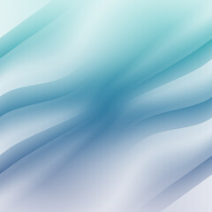 Fototapeta premium Elegant turquoise and soft grey dynamic twirl backdrop with silky curved lines