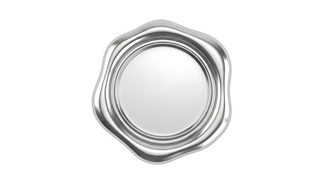 Polished silver wax seal stamp blank for official document authentication and vintage letter sealing ceremony formal occasion official correspondence secure message.