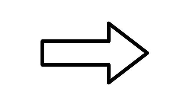 Right arrow pulsing with scalable navigation emphasis