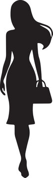 Minimalist Woman Silhouette Design